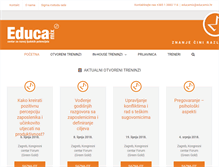 Tablet Screenshot of educamix.hr